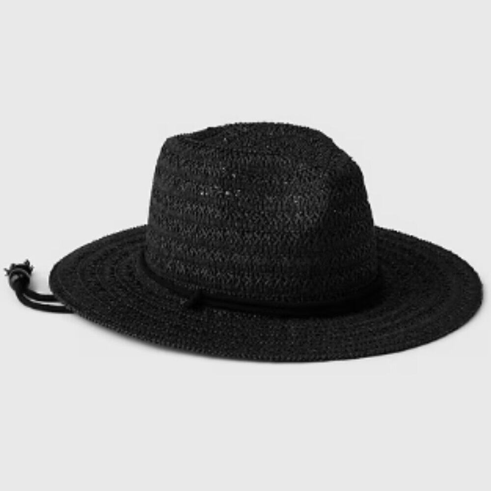 GAP Straw Western Hat with Chin Draw String